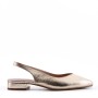 Low heel sandal in mixed materials for women