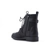 Faux leather ankle boot