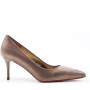 Women's faux leather heeled pumps