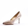 Women's faux leather heeled pumps