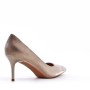 Women's faux leather heeled pumps