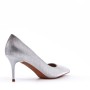 Women's faux leather heeled pumps