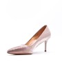 Women's faux leather heeled pumps