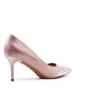 Women's faux leather heeled pumps