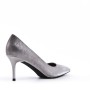 Women's faux leather heeled pumps