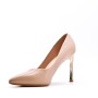 Women's faux leather heeled pumps