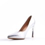 Women's faux leather heeled pumps