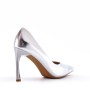 Women's faux leather heeled pumps