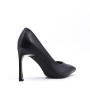 Women's faux leather heeled pumps