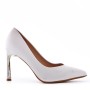 Women's faux leather heeled pumps