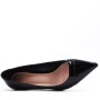 Women's faux leather heeled pumps