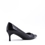 Women's faux leather heeled pumps