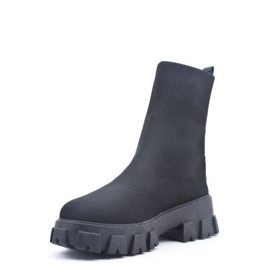 Textile ankle boot