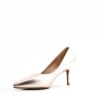 Women's faux leather heeled pumps