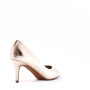 Women's faux leather heeled pumps