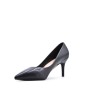 Women's faux leather heeled pumps