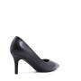 Women's faux leather heeled pumps