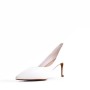 Women's faux leather heeled pumps