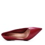 Women's faux leather heeled pumps