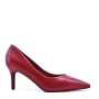 Women's faux leather heeled pumps