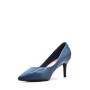 Women's faux leather heeled pumps