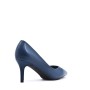 Women's faux leather heeled pumps