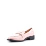 Medium heel pumps in imitation leather for women