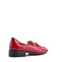 Medium heel pumps in imitation leather for women