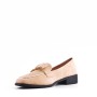 Medium heel pumps in imitation leather for women