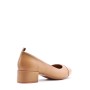 Medium heel pumps in imitation leather for women