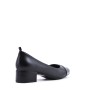 Medium heel pumps in imitation leather for women