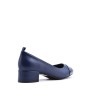 Medium heel pumps in imitation leather for women