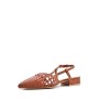 Low heel sandal in mixed materials for women