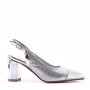 Escarpins talon moyen en simili cuir pour femme