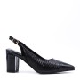 Escarpins talon moyen en simili cuir pour femme