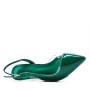 Medium heel pumps in imitation leather for women