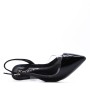 Medium heel pumps in imitation leather for women