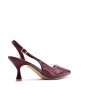 Medium heel pumps in imitation leather for women