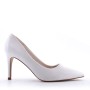 Women's faux leather heeled pumps