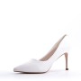 Women's faux leather heeled pumps