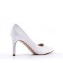 Women's faux leather heeled pumps