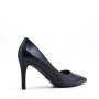 Women's faux leather heeled pumps