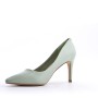 Women's faux leather heeled pumps