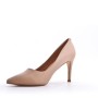 Women's faux leather heeled pumps