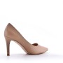 Women's faux leather heeled pumps