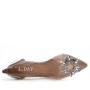 Women's faux leather heeled pumps