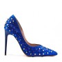 Women's faux leather heeled pumps