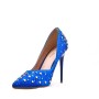 Women's faux leather heeled pumps