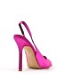 Women's faux leather heeled pumps