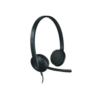 Auriculares estéreo Logitech H340 con micrófono - USB